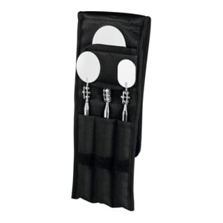 HOLEX Telescopische edelstalen spiegels, set, Aantal spiegels: 3