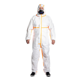 HOLEX Tuta da lavoro tipo 4/5/6, bianco, Tg. Unisex: L
