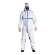 HOLEX Tuta da lavoro tipo 5/6, bianco, Tg. Unisex: XL