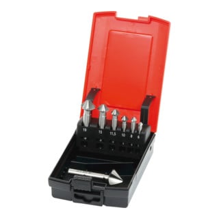 HOLEX Verzinkborenset nr. 150175 met cassette 90°, ongecoat, Aantal verzinkboren: 7