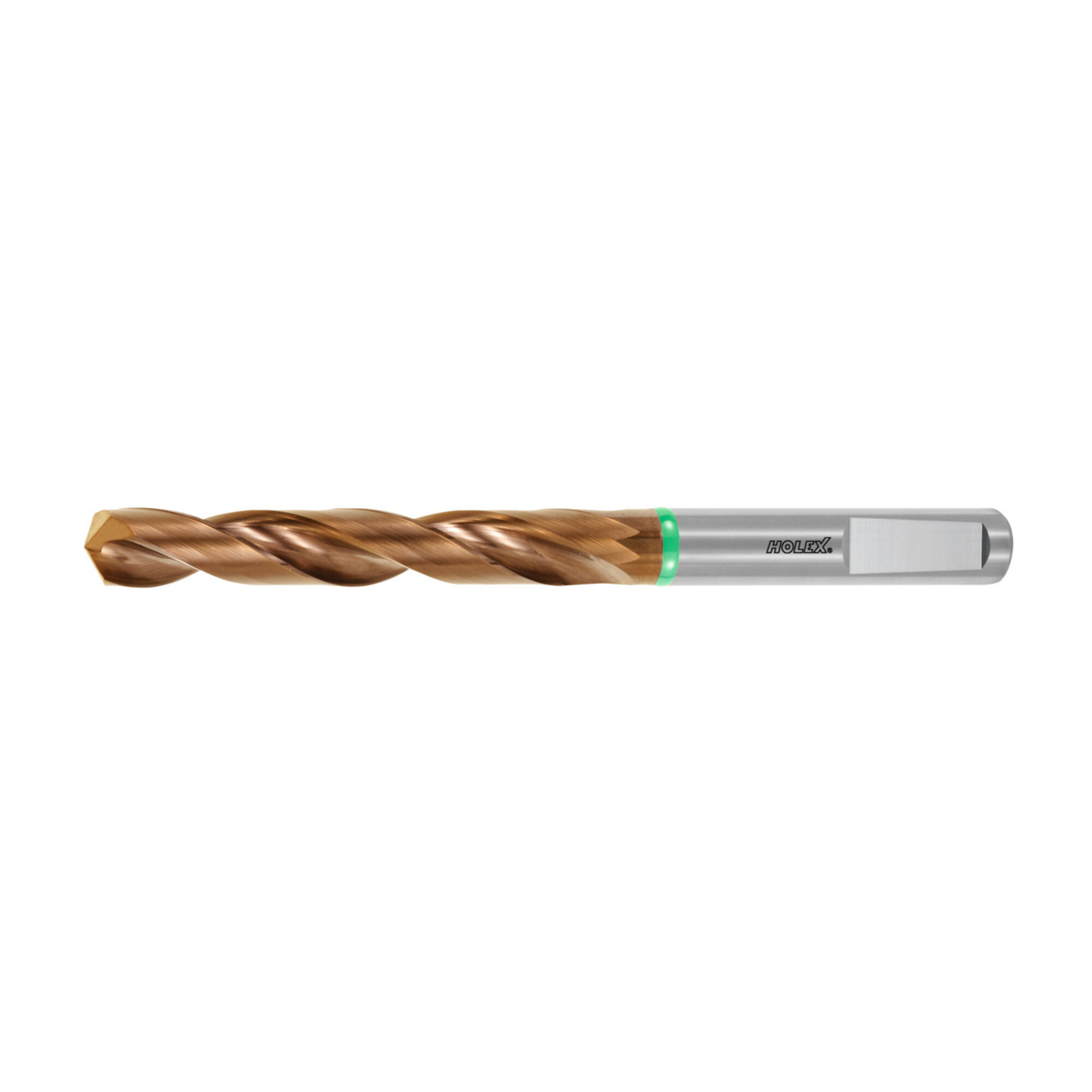 HOLEX VHM-Bohrer zylindrischer Schaft DIN 6535 HE, TiAlN,Ø DC m7 (mm bzw. Zoll): 9,7