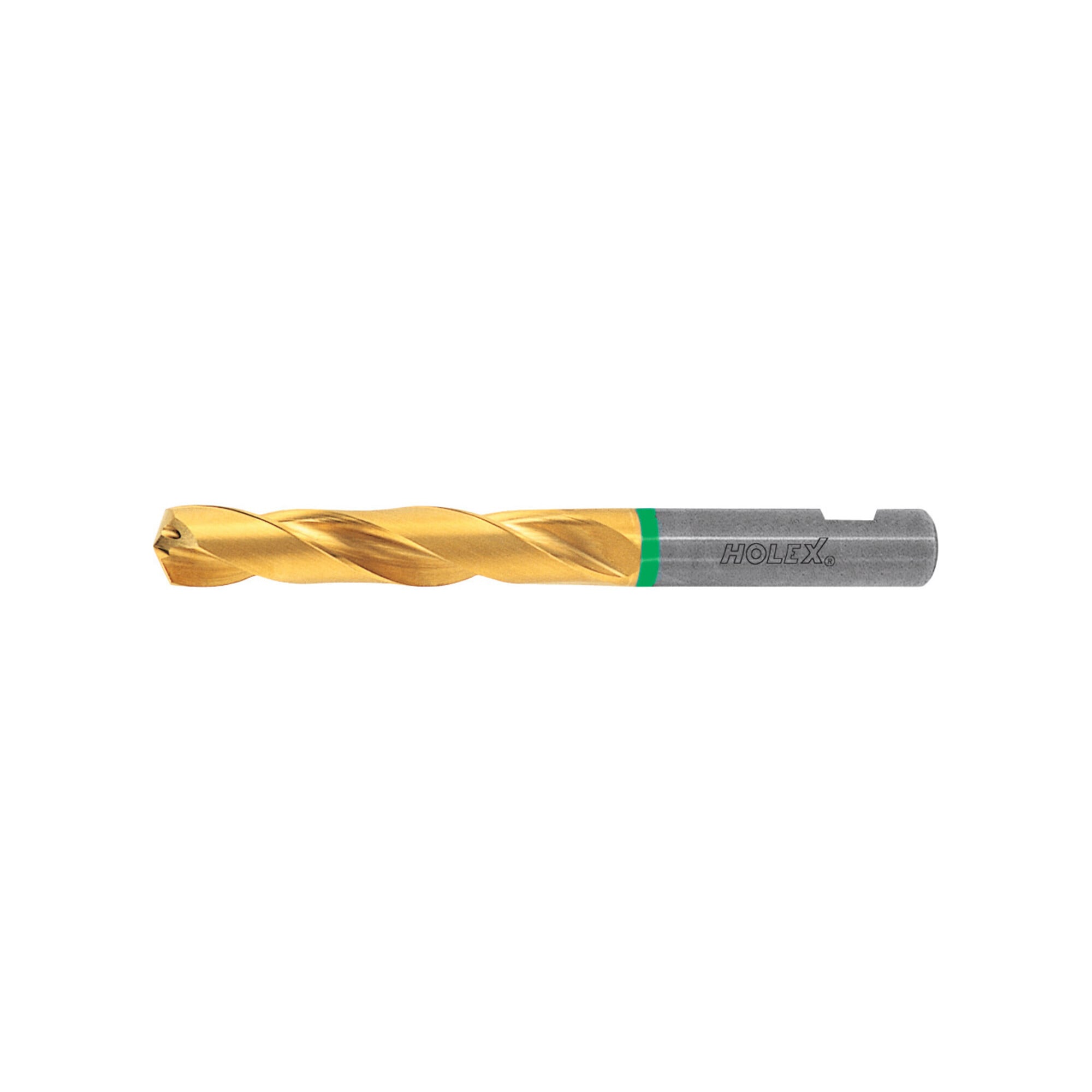 HOLEX VHM-Hochleistungsbohrer Weldon DIN 6535 HB, TiN,Ø DC h7: 12,2 mm, 122635 12,2