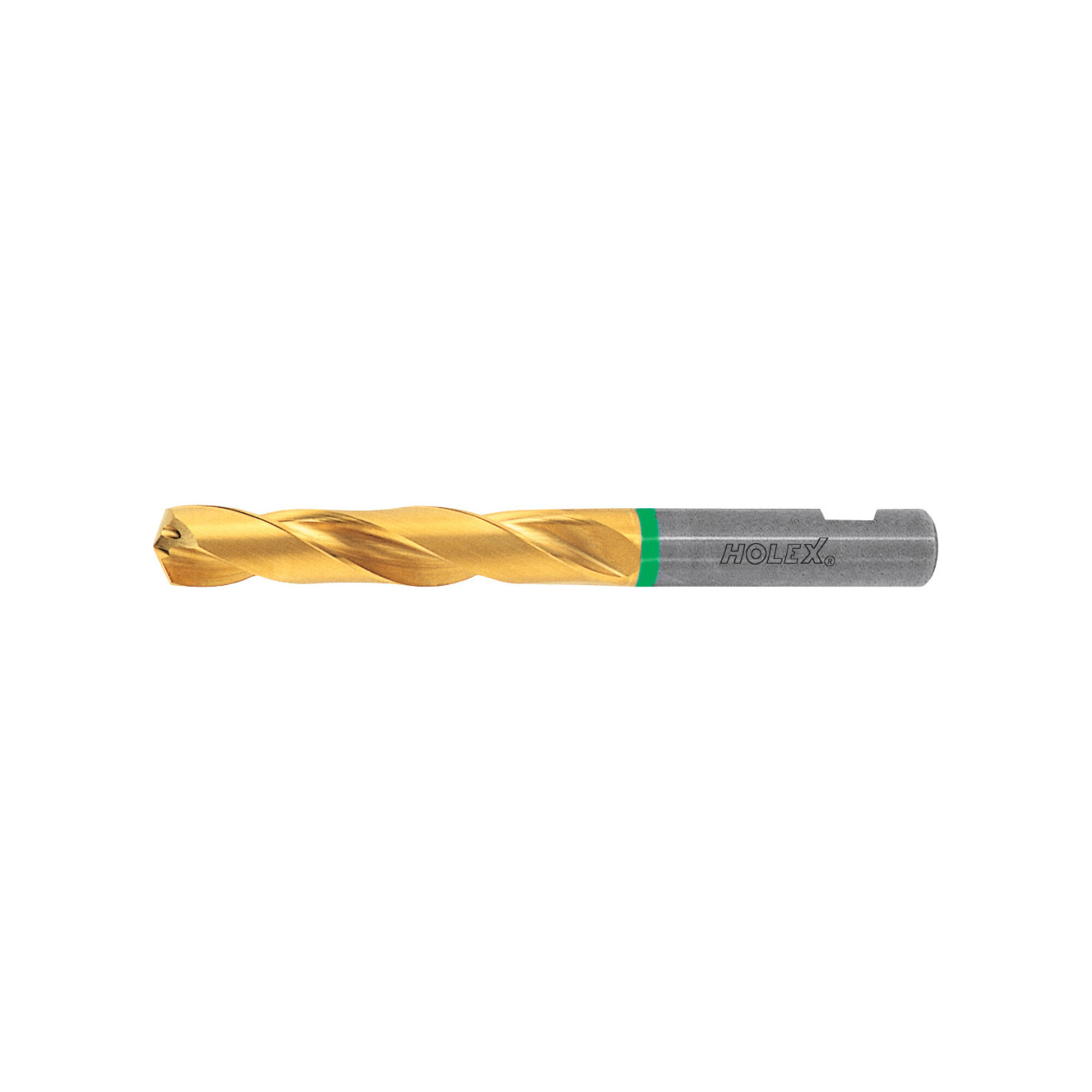HOLEX VHM-Hochleistungsbohrer Weldon DIN 6535 HB, TiN,Ø DC h7: 5,1 mm, 122635 5,1
