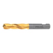 HOLEX VHM-Hochleistungsbohrer Weldon DIN 6535 HB, TiN,Ø DC h7: 7,7 mm, 122315 7,7