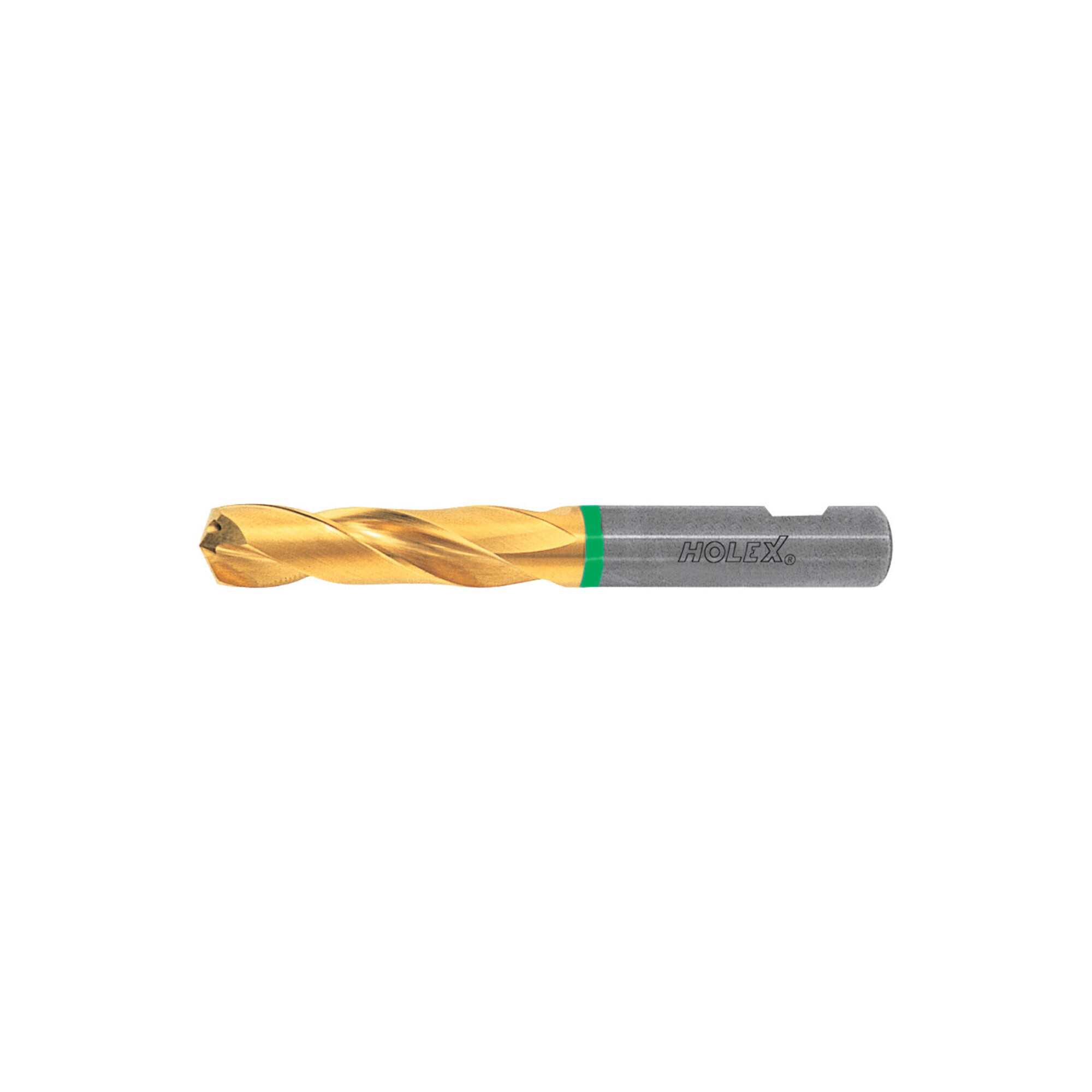 HOLEX VHM-Hochleistungsbohrer Weldon DIN 6535 HB, TiN,Ø DC h7: 9,2 mm, 122345 9,2