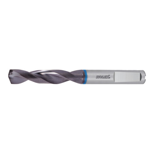 HOLEX VHM-Hochleistungsbohrer Whistle-Notch DIN 6535 HE, TiAlN,Ø DC m7: 12,5 mm, 122408 12,5