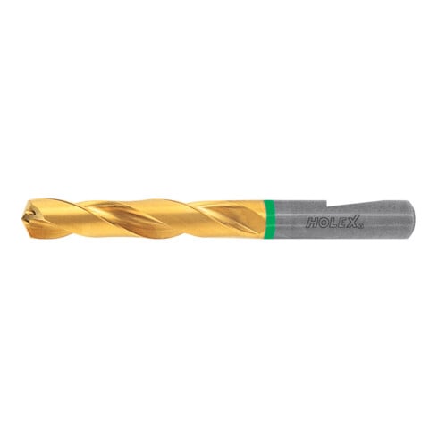 HOLEX VHM-Hochleistungsbohrer Whistle-Notch DIN 6535 HE, TiN,Ø DC h7: 20 mm, 122640 20