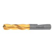 HOLEX VHM-Hochleistungsbohrer Whistle-Notch DIN 6535 HE, TiN,Ø DC h7: 6,4 mm, 122320 6,4