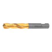 HOLEX VHM-hoogrendementboor Weldon DIN 6535 HB, TiN,Ø DC h7: 4,3 mm