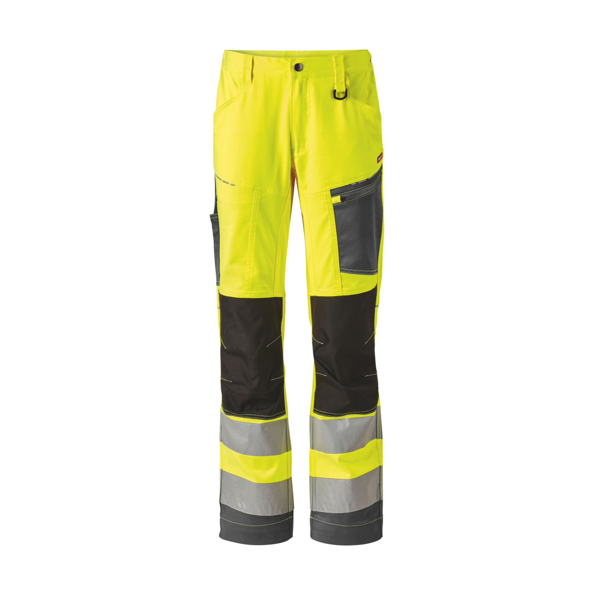 Holex Warnschutz-Bundhose, gelb / grau, Konfektionsgröße 60