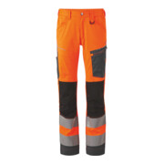 Holex Warnschutz-Bundhose, orange / grau, Konfektionsgröße 24