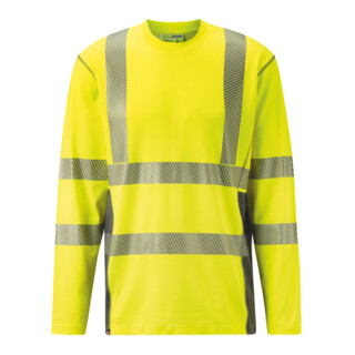 Holex Warnschutz Longsleeve, gelb, Unisex-Größe: S