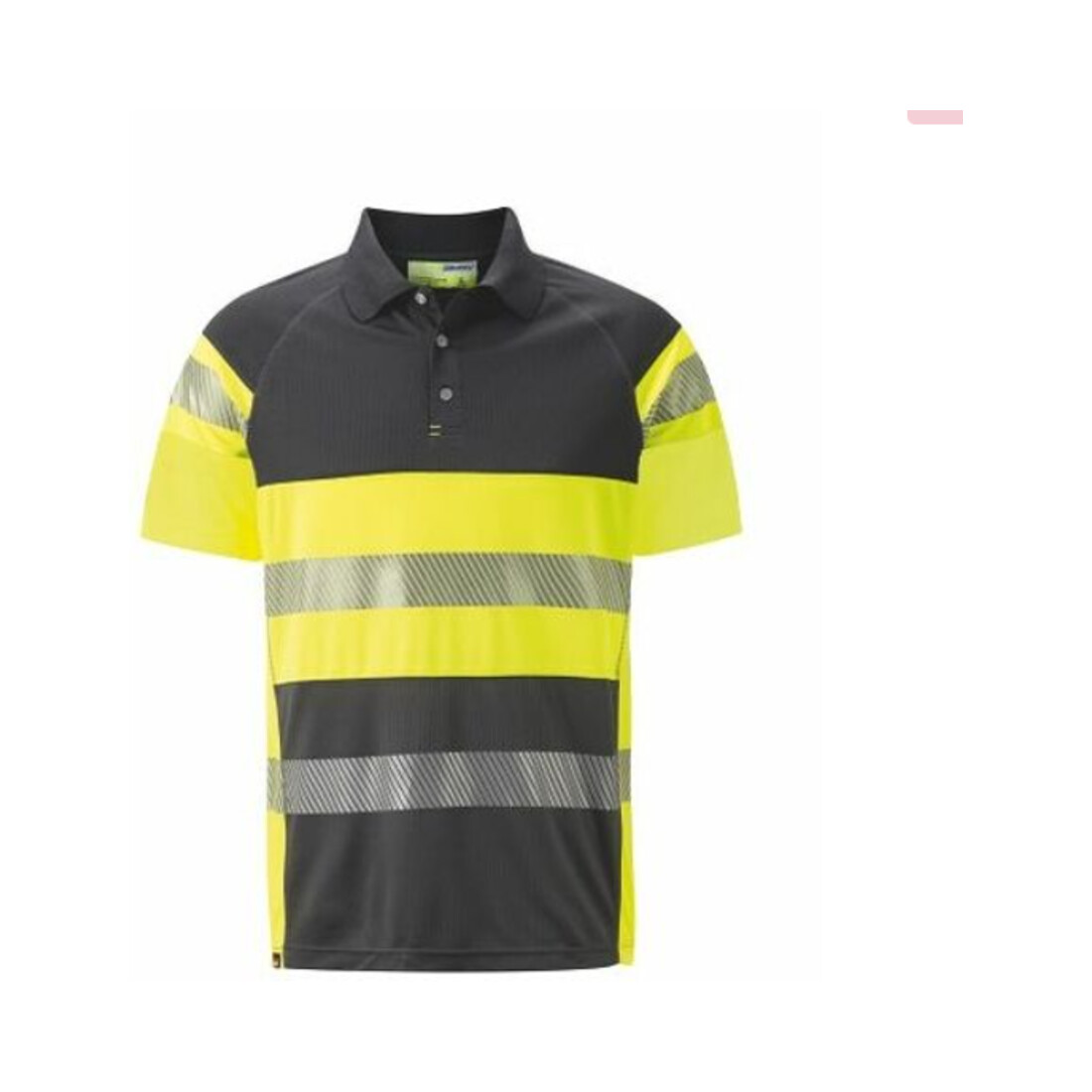 Holex Warnschutz Polo-Shirt, grau / gelb, Unisex-Größe: 4XL