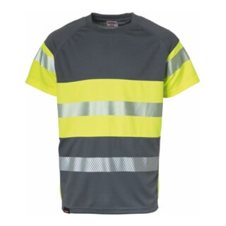 Holex Warnschutz T-Shirt, grau / gelb