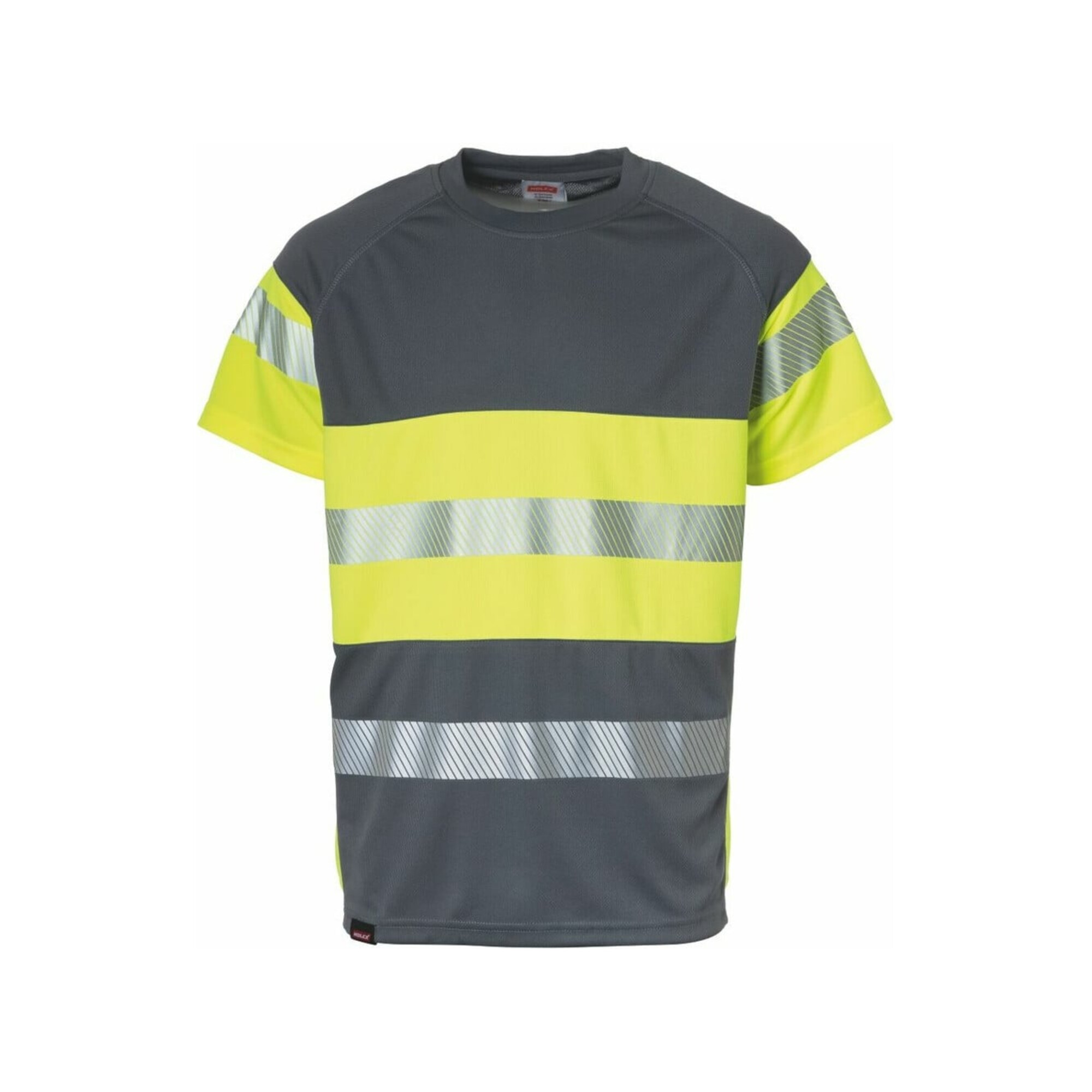 Holex Warnschutz T-Shirt, grau / gelb, Unisex-Größe: XL