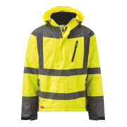 Holex Warnschutz Winterjacke, gelb / grau, Unisex-Größe: XL