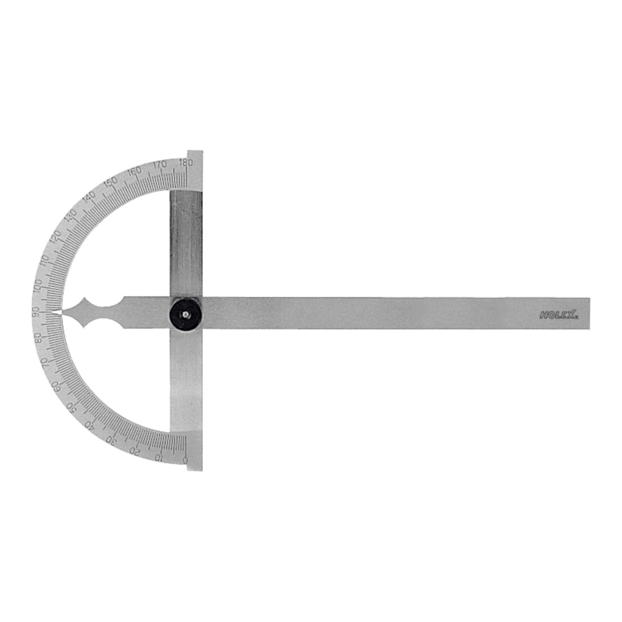 HOLEX Winkelmesser mit offenem Gradbogen 150 x 200 mm