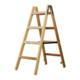 Holz-Stehleiter 2x4 Sprossen Höhe Stehleiter 1,2m-1