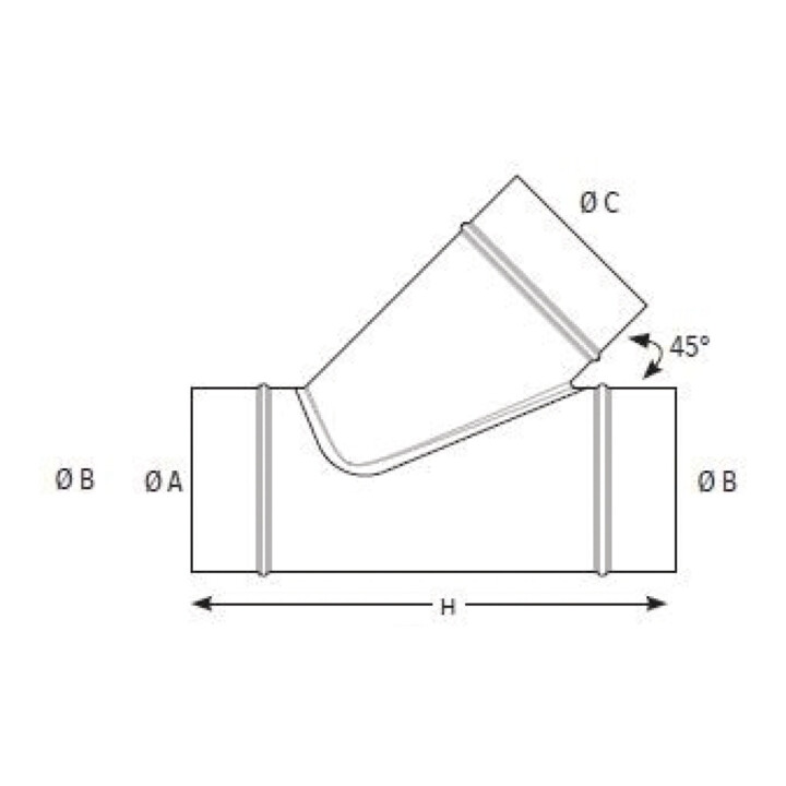 Holzcraft Abzweigstück Ø 300/300/300