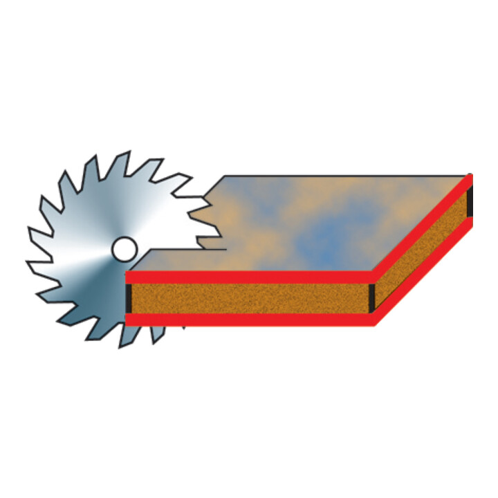 Holzkraft Spezial-Format-/Besäum-Kreissägeblatt KSB-SFB 355/100