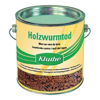 Holzschutzmittel Holzwurmtod farblos 0,75l Dose KLUTHE
