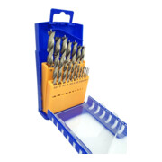 Holzspiralbohrersatz 012K 25-tlg.D.1-13mm 0,5mm steig.CV-Stahl FISCH-TOOLS