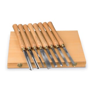 holzstar Drechseleisen-Set 8-teilig Holzstar