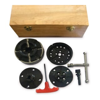 holzstar Vier-Backenfutter M33 x 3,5 Profi-Set