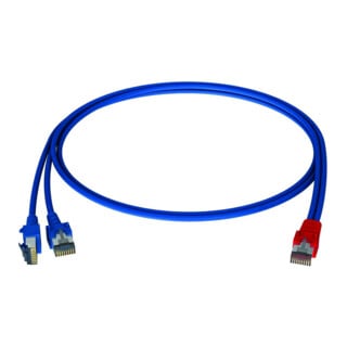 Homeway HW-Y-Kabel1 LAN/LAN 0,5 m bleu/bleu HCAHNG-B2103-A005