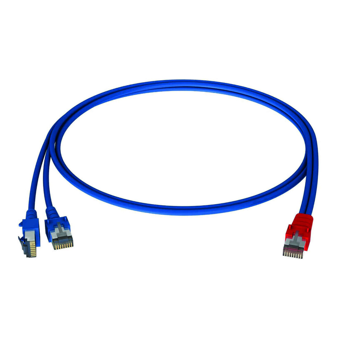 Homeway HW-Y-Kabel1 LAN/LAN 0,5 m bleu/bleu HCAHNG-B2103-A005