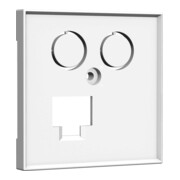 Homeway Plaque centrale 55x55mm avec TV et LAN 55x55-1