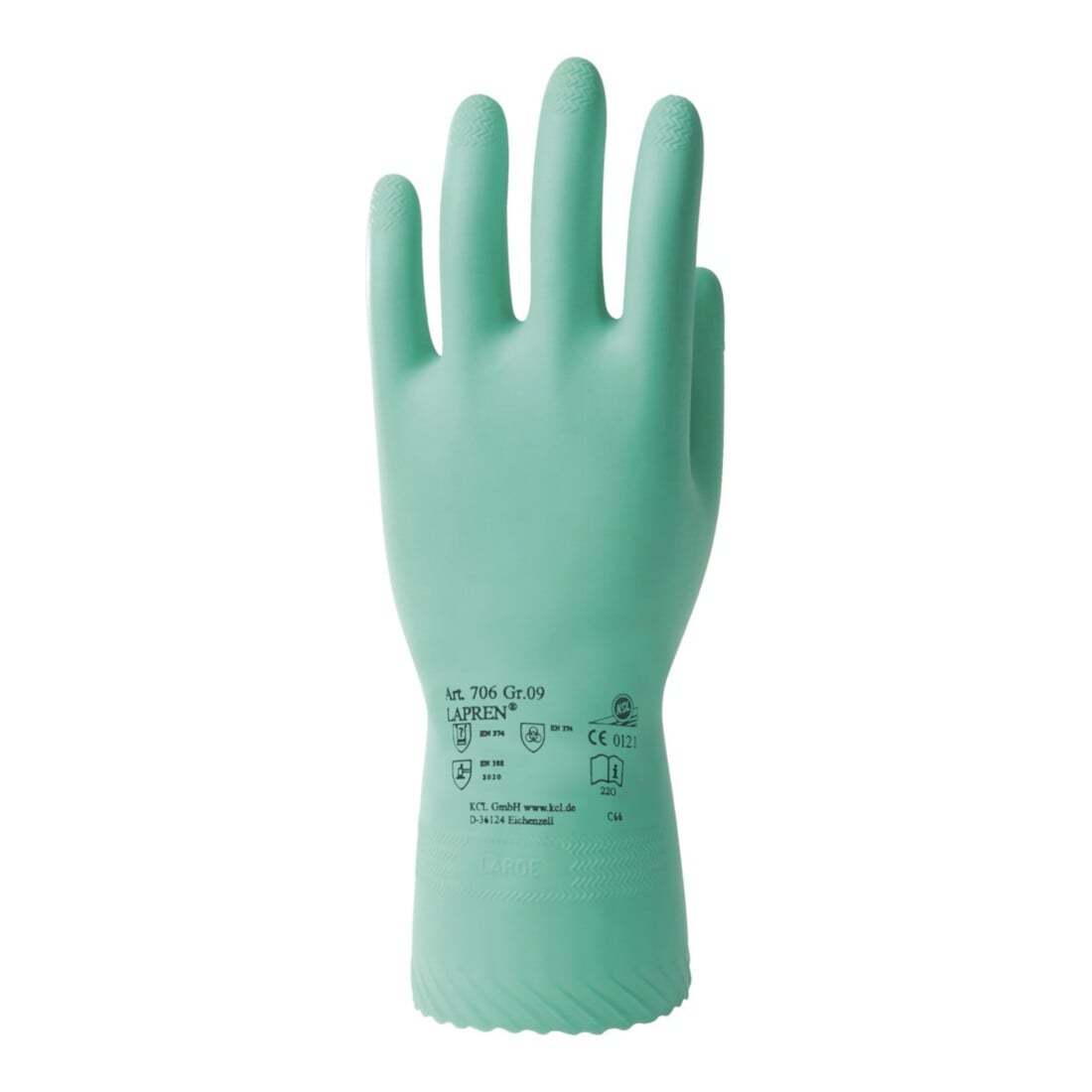 KCL Gants latex Lapren 706 Lapren vert velouté