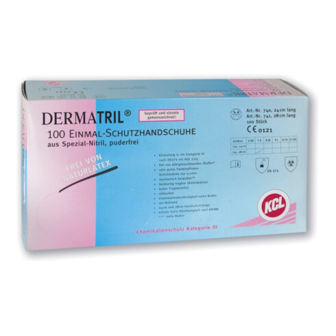 Honeywell Dermatril® L 741 Gants Kat. III, bleu, 11