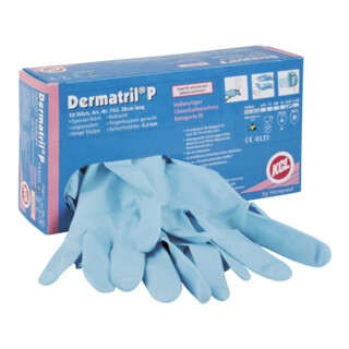 Honeywell Dermatril® P 743 Gants Kat. III, bleu, 6