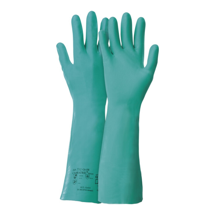 Honeywell Gants Camatril 732, 400 mm, T. 8, vert