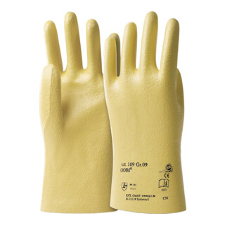 KCL Handschuhe Gobi 109 Nitril Baumwoll-Trikot gelb