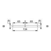 Hoppe Anti-Panik-Stift FSAP 4-KT.9mm L.134 Schl.m.geteilter Nuss-3