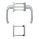 Hoppe Balkongarnitur NY 0810/961N/U10/… Alu.F1 63-73mm 4-KT.7mm-1
