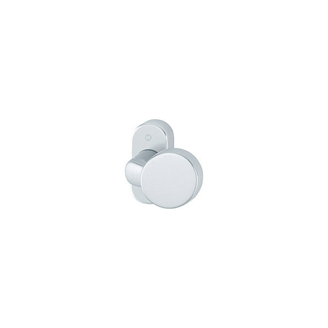 HOPPE Bouton FH sur rosace FS-58G/55, ovale, naturel anodisé