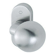 HOPPE Bouton FH sur rosace FS-E50G/55, inox mat ovale