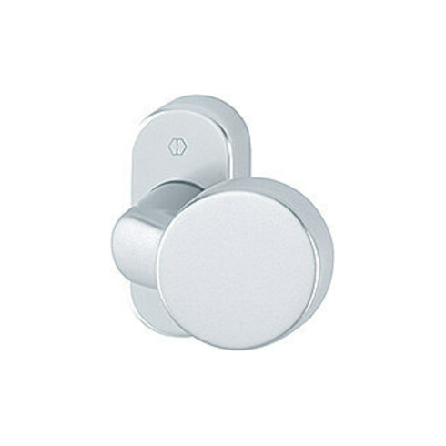 HOPPE Bouton PT sur rosace 58G/55, ovale VK8 naturel anodisé