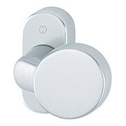 HOPPE Bouton PT sur rosace 58G/55, ovale VK8 naturel anodisé