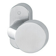HOPPE Bouton PT sur rosace E58G/55, inox mat ov.