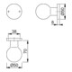 HOPPE Bouton ZT sur rosace 50/50, rond, anodisé couleur naturelle-4