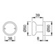 HOPPE Bouton ZT sur rosace 54/50, rond, couleur nickel mat anodisé-2