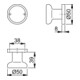 HOPPE Bouton ZT sur rosace 54/50, rond, couleur nickel mat anodisé-4