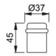 HOPPE Butée de porte au sol sans sécurité anti-rotation M498, H 45 mm, Ø 37 mm laiton chromé-4