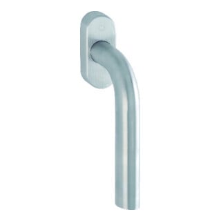 HOPPE DF-Fenstergriff Bonn E050/U30 mit ovaler Rosette,VK7x35 F69 matt gebürstet