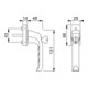 HOPPE DK-Fenstergriff abschließbar,London 013S/U34, 7/32 F9016-2