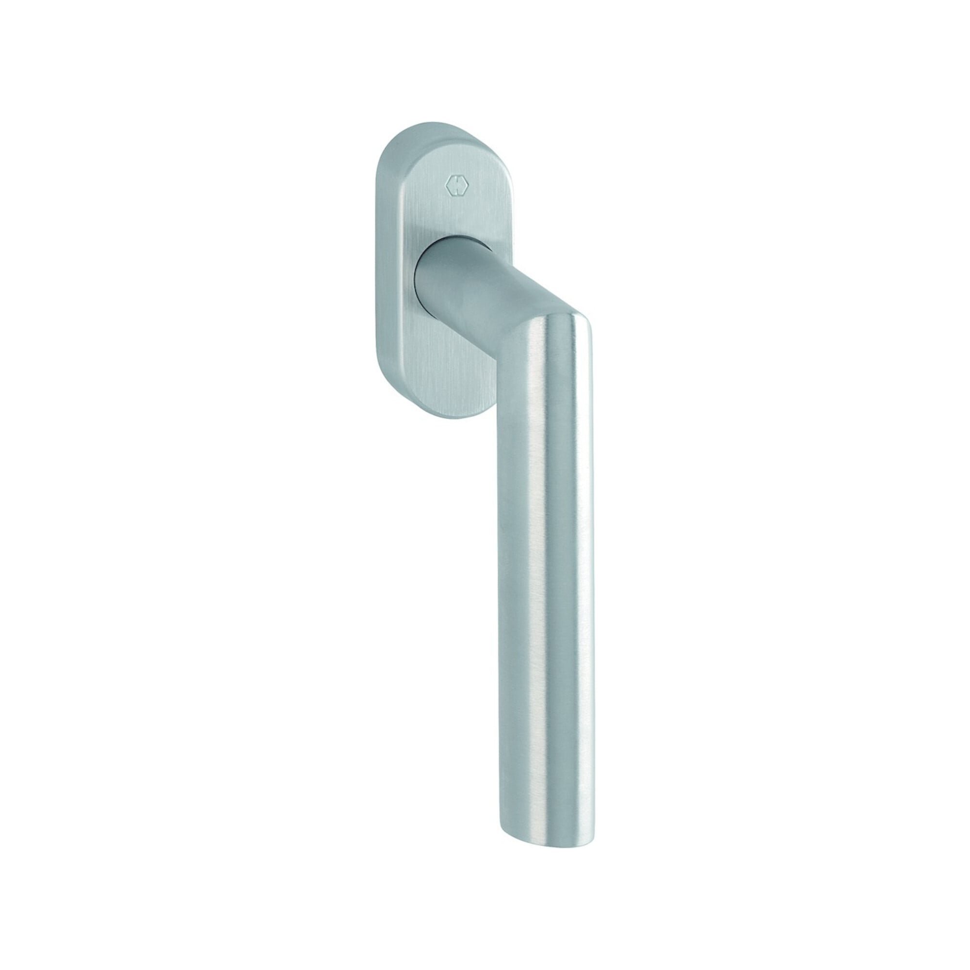 HOPPE DK-Fenstergriff Amsterdam E0400/U30 mit ovaler Rosette,VK7x35 F69 matt gebürstet